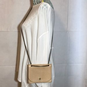Madewell Brand Creamy Beige Leather Mini Convertible Crossbody Shoulder Bag